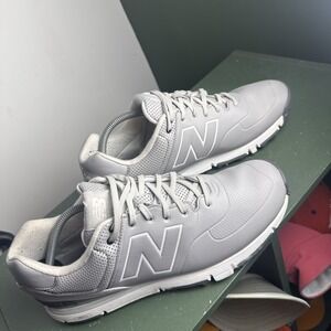 New Balance Mens 574 Golf Shoes Gray NBG574 Leather Low Top Lace Up 11